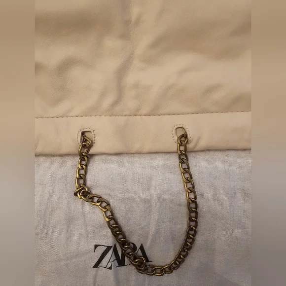 Zara Chain Strap Tote (Cream Colour) - Picture 4 of 9